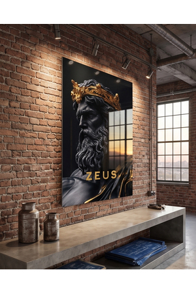 FavloArt Zeus Pleksi Tablo – Mitolojik ve Güç Temalı Duvar Sanatı