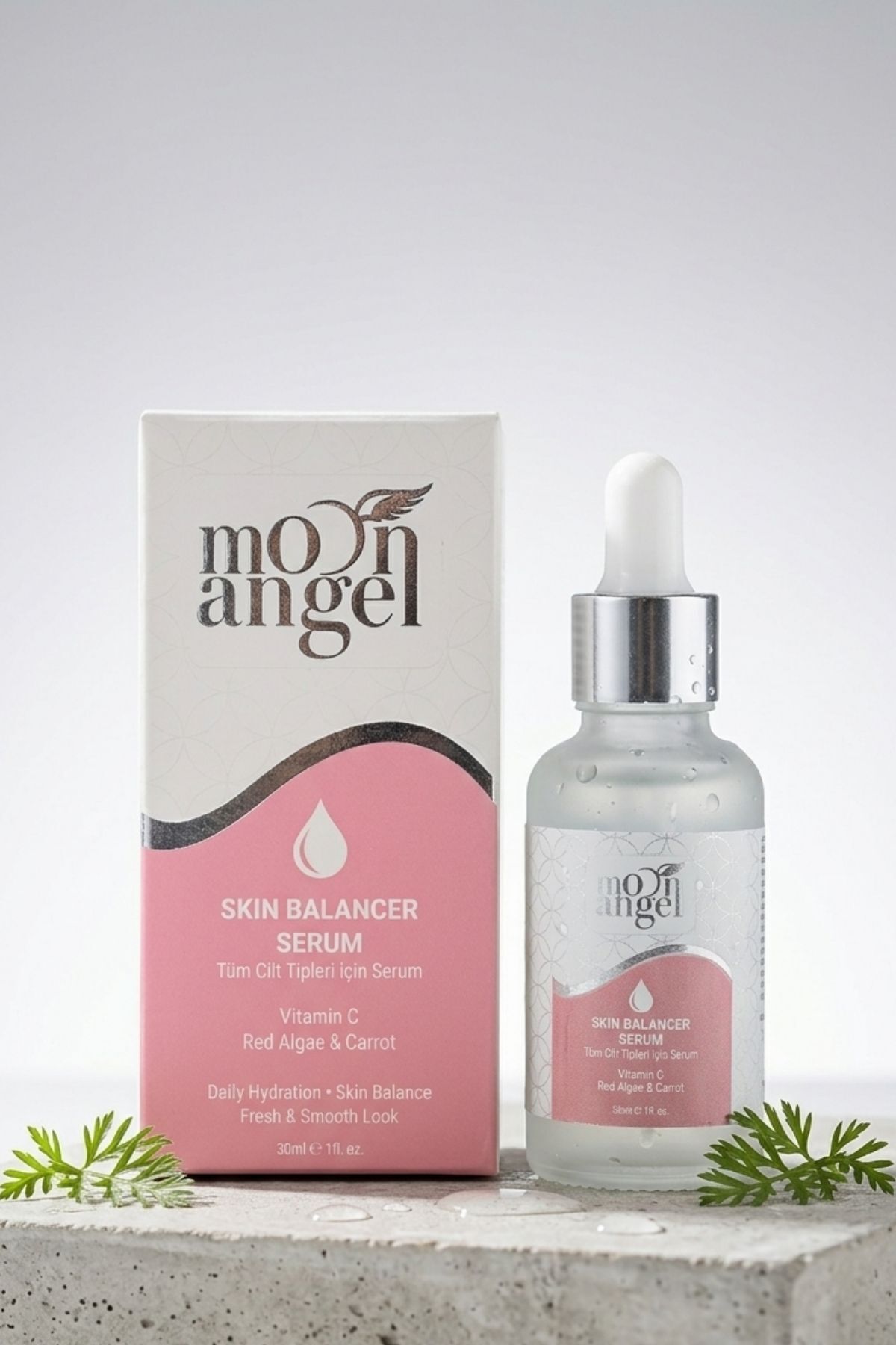 Skın Balancer Serum 30 ml Tüm Cilt Tipleri İçin Nemlendirici & Cilt Dengeleyici Yüz Serumu (Vitamin C + Kırmızı Alg) — görsel 3 · 8685218400358
