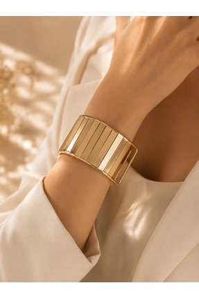 Fashion Jewellery Ayarlanabilir Şeritli Geniş Bileklik