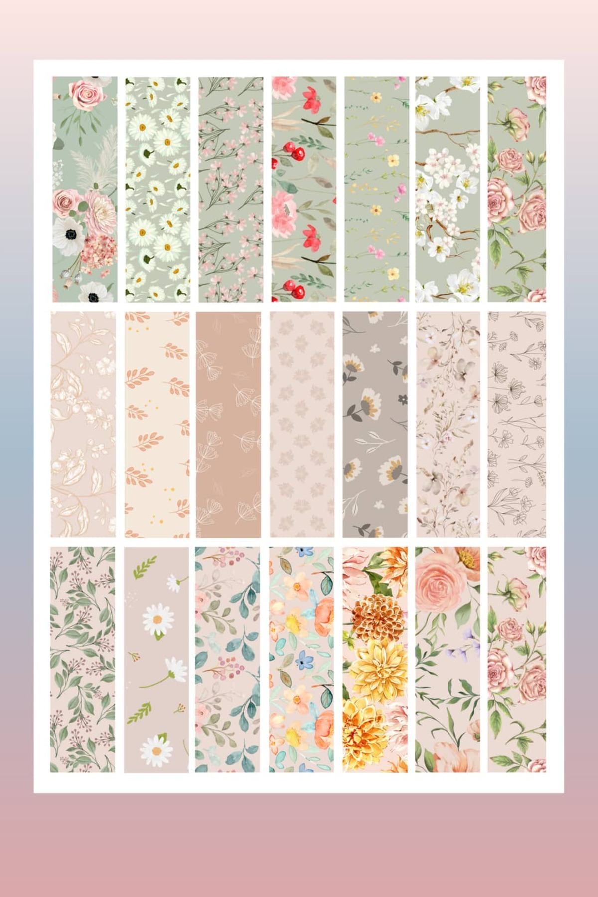 Mişomi Atölye Floral Journaling Seti | 2 A5 Sticker Sheet & Washi ...
