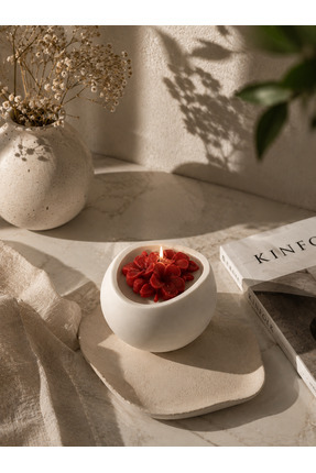 Mona Candle Sakura Bloom Dekoratif Çiçek Mum | Gül Kokulu