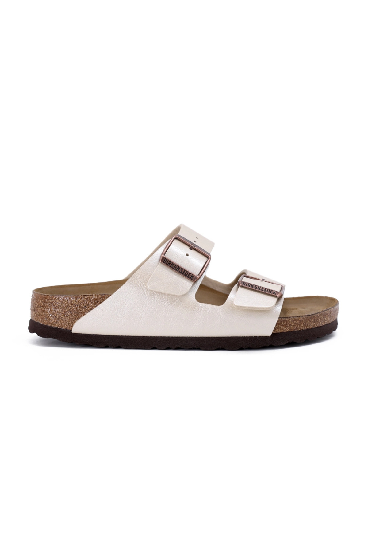 دمپایی زنانه سفید Juststep مدل Arizona BF Triples 1009921 بیرکن استاک دمپایی Birkenstock