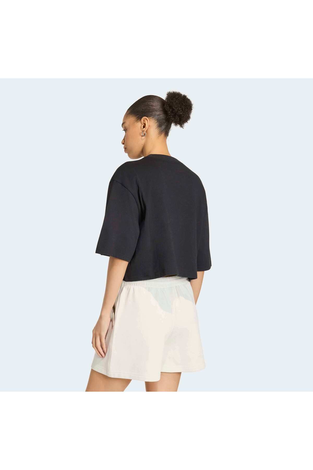 adidas Ess Crop Tee Kadın Spor T-shirt KQ6692 görsel 2