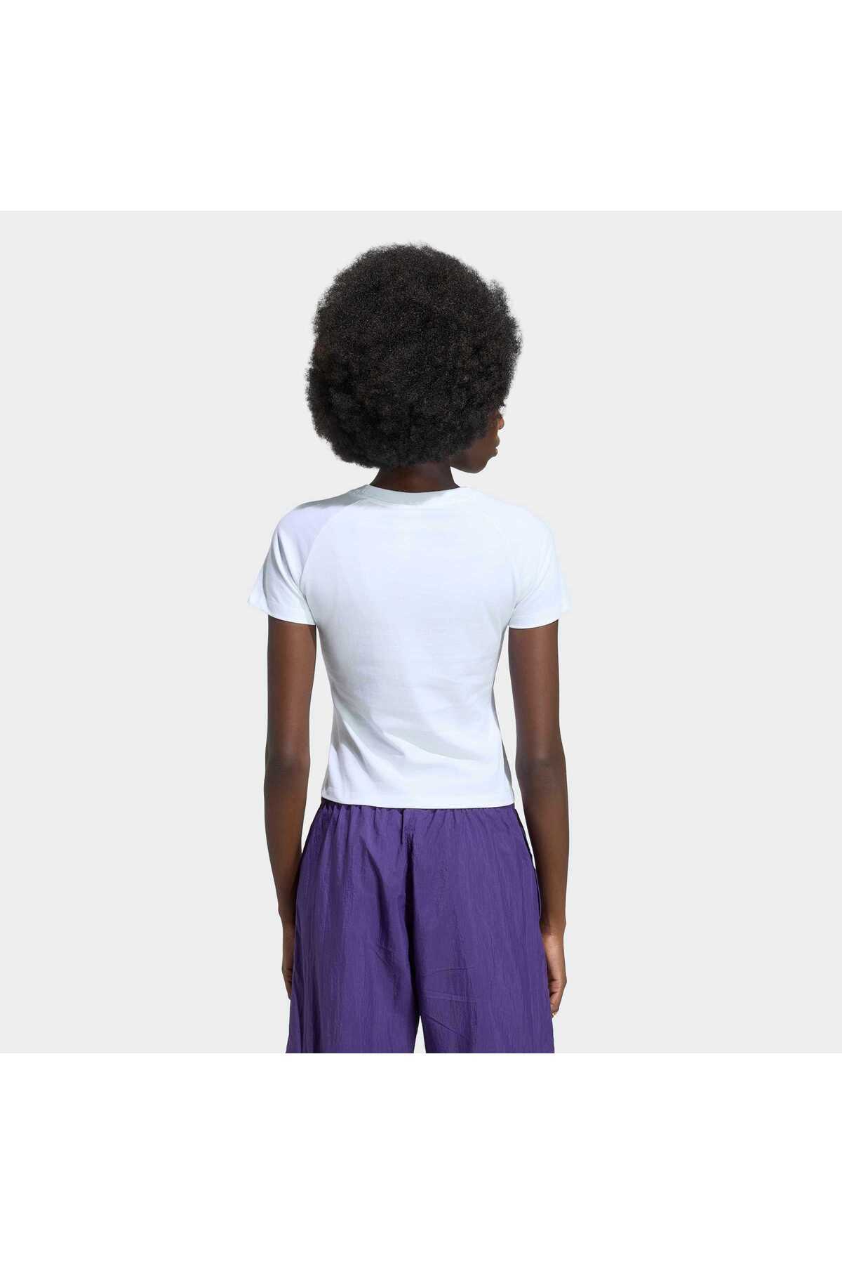 adidas Ess Slim Tee Kadın Spor T-shirt KQ6699 görsel 2