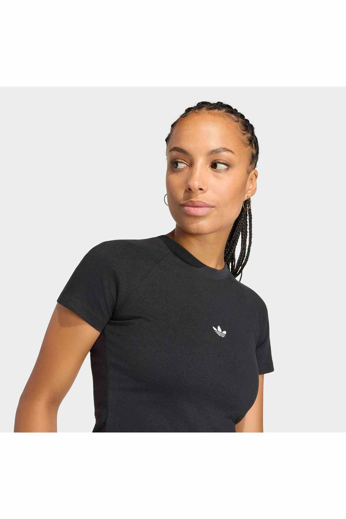 adidas Ess Slim Tee Kadın Spor T-shirt KQ6700 görsel 5