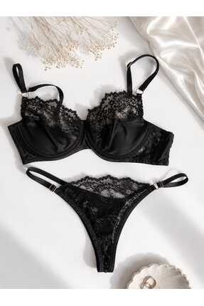 SOLENIA KADIN DANTELLİ BRALET SÜTYEN STRİNG TAKIMI