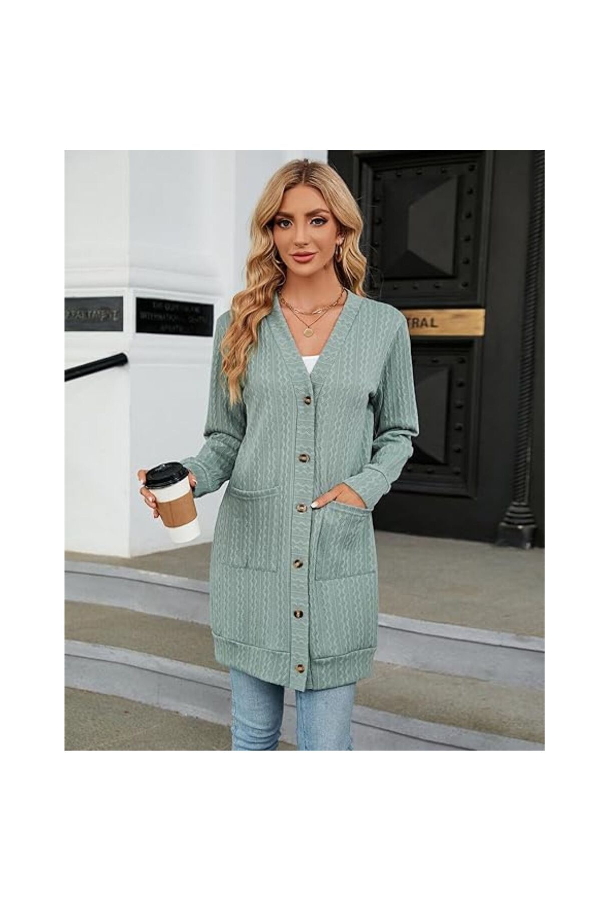 ジャケット・アウター la favola leather piping cardigan size 3 Cardigans 🧥 40-80% off! | Cozy Elegance for Every Season - Trendyol