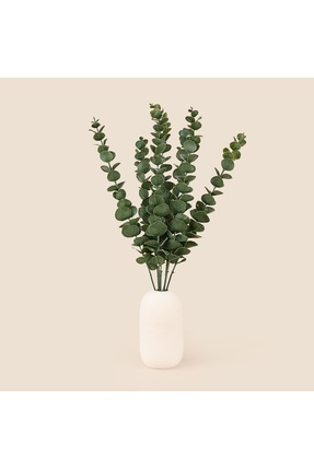 Evidea Deco Okaliptus 7'li Dal Çiçek - Yeşil - 47 cm