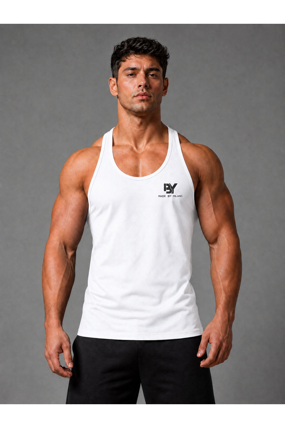 Men's Lycra Single Jersey Printed Rambo Singlet