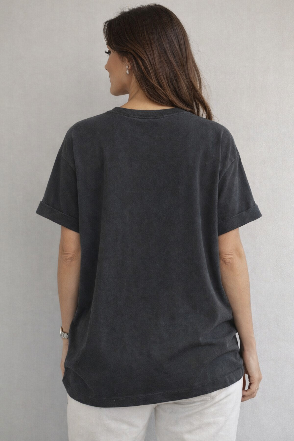 SANTAMİLA  Füme Babe Baskılı Oversize Tshirt - Görsel 2