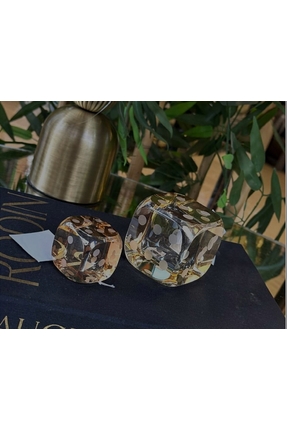zepce design 2'li Kristal Zar Obje Bal Rengi
