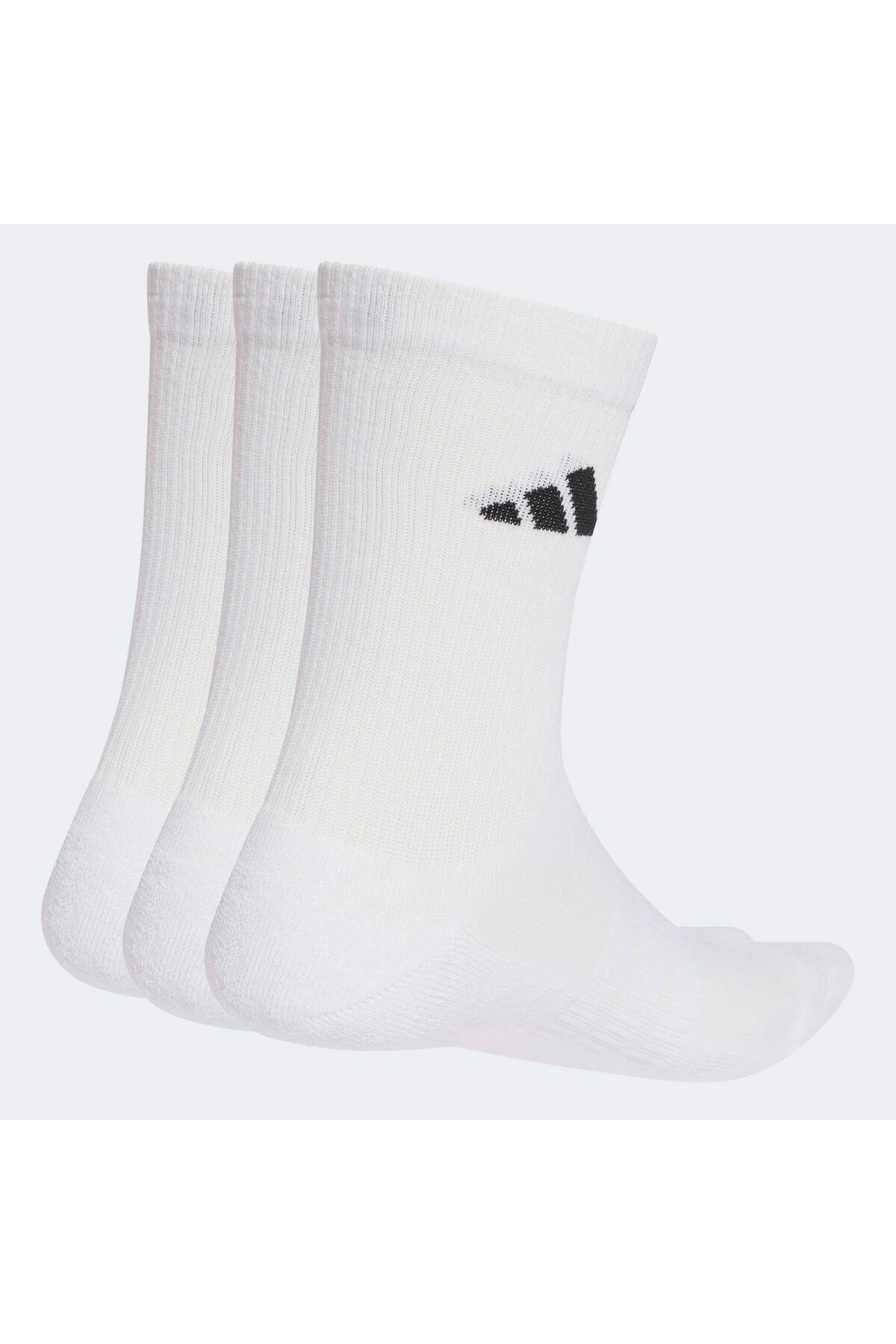 adidas Cushioned Sportswear Crew 3'lü Beyaz Çorap (JZ0530) görsel 2