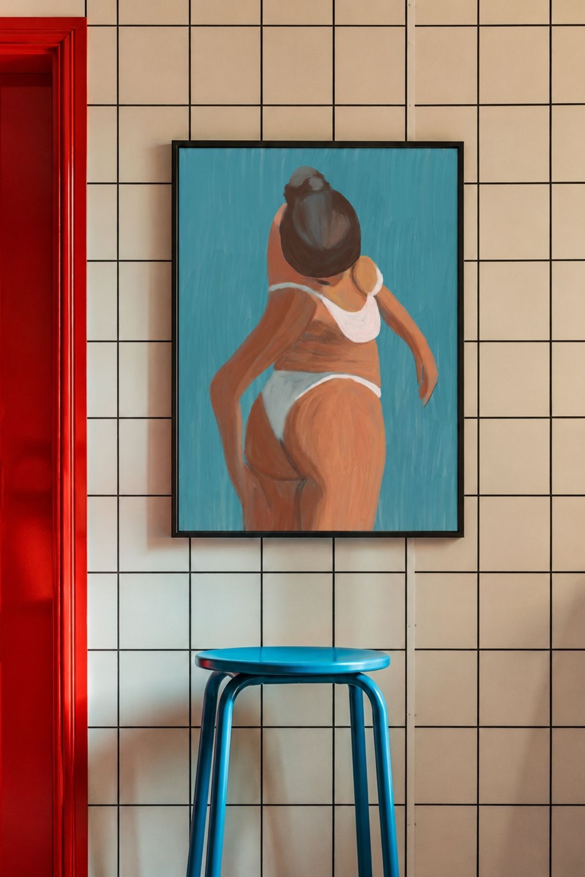 Soyut Kadın Figürü Poster, Modern Sanat ve Minimal Duvar Posteri