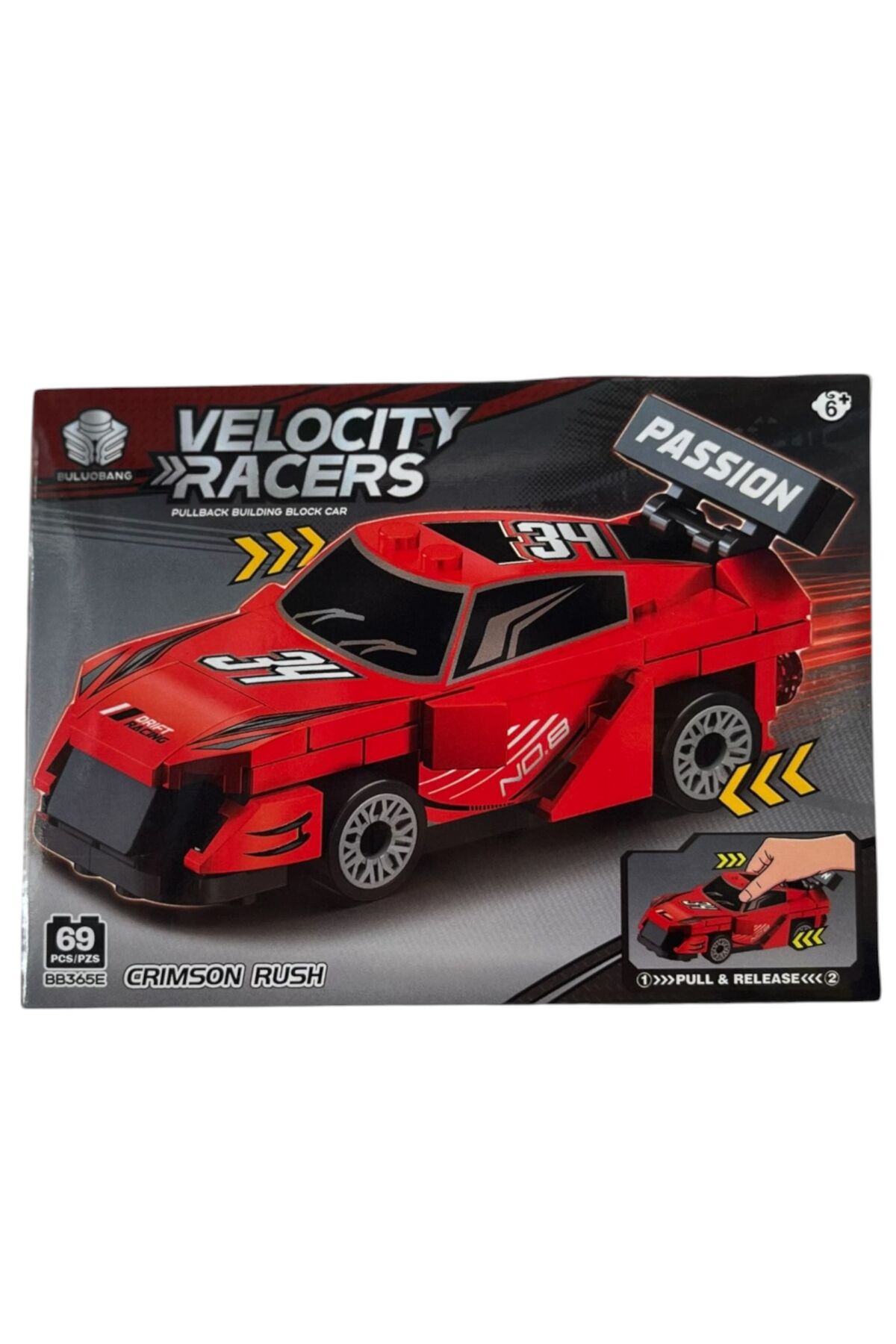 ydn Velocity Racers Çek-Bırak Yapboz Yarış Arabası 8.4/4.6 69