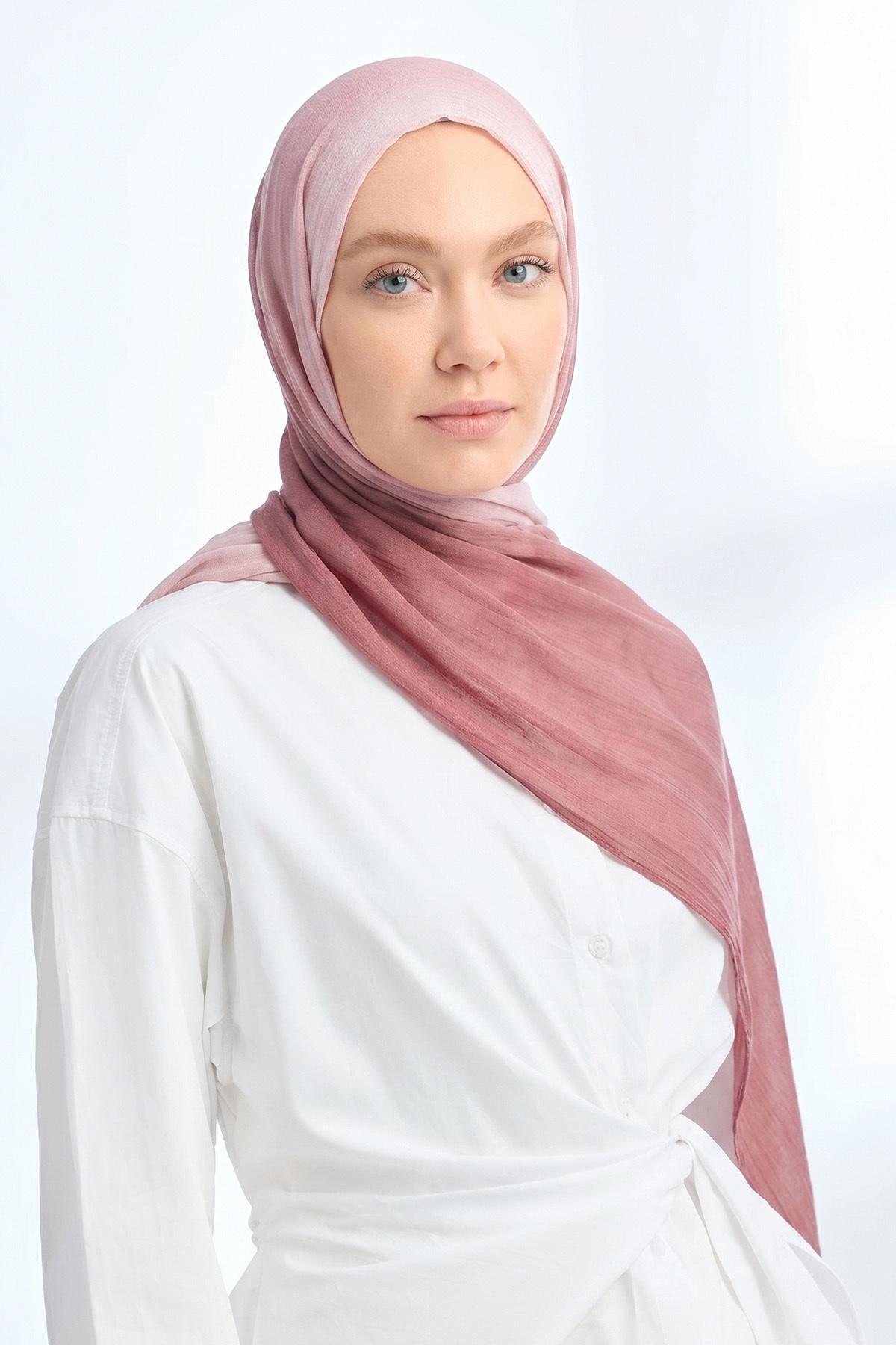 PURE COMFORT VISCOUS SHAWL - ONION PEEL-POWDER