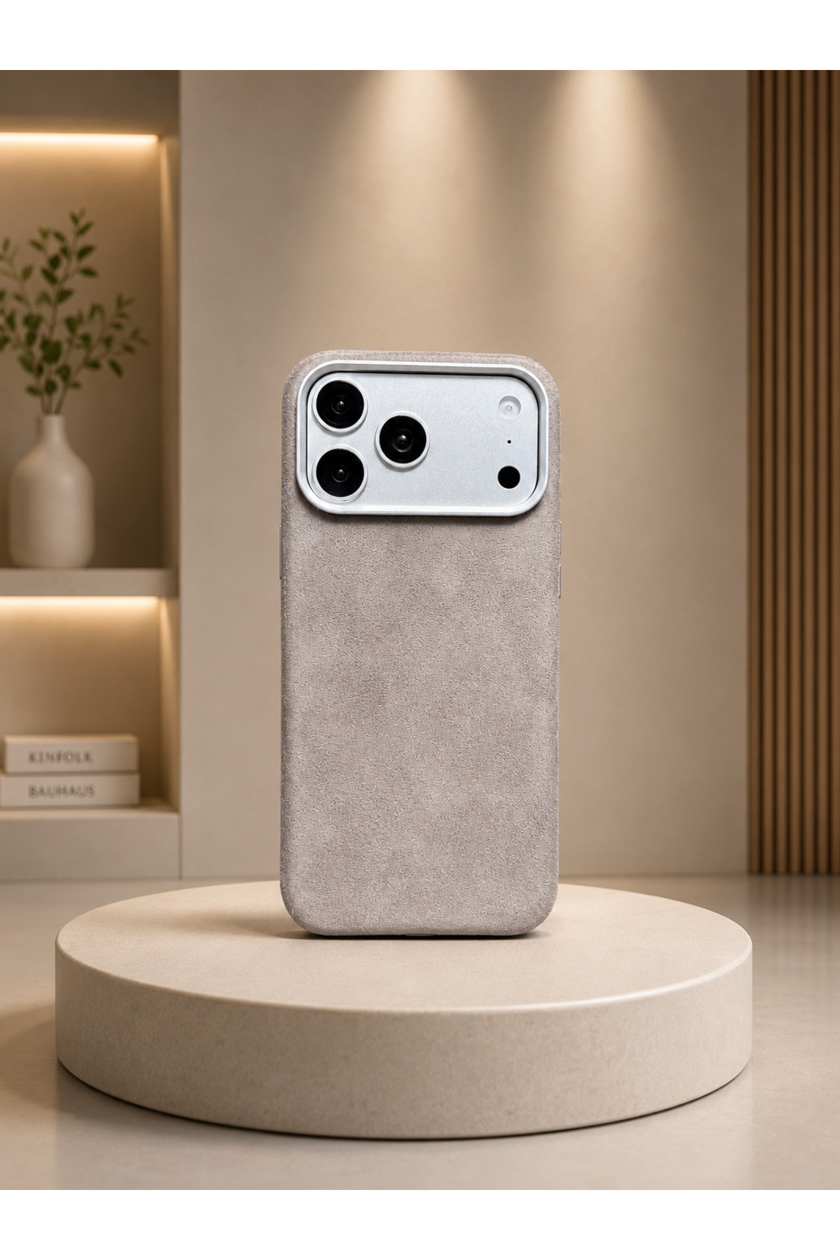 Premium Quality ONLY İPHONE 17 PROMAX COMPATIBLE Full Suede Coating with Simple Stylish Phone Case....