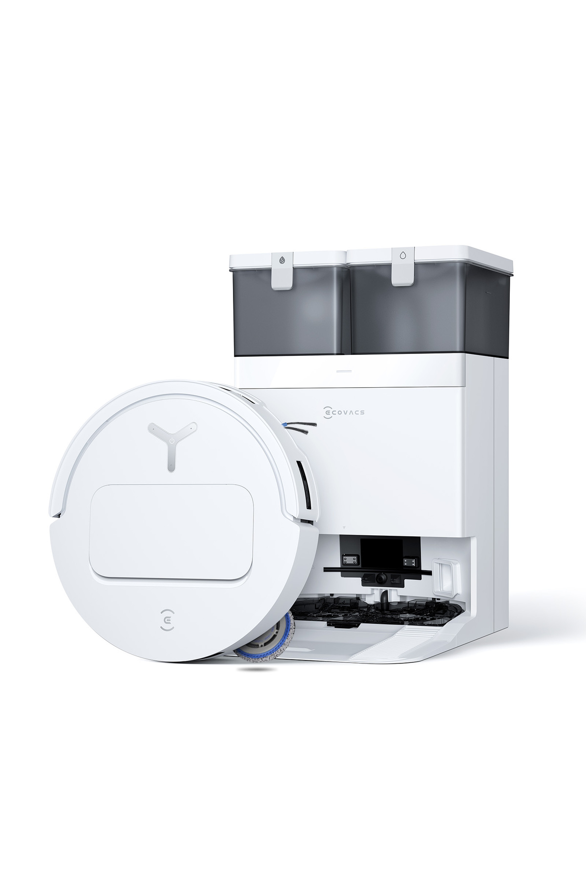Ecovacs T50S Omni Akıllı Robot Süpürge ve Çöp İstasyonu, 25.000Pa Emiş Gücü, 81mm Ultra İnce Tasarım