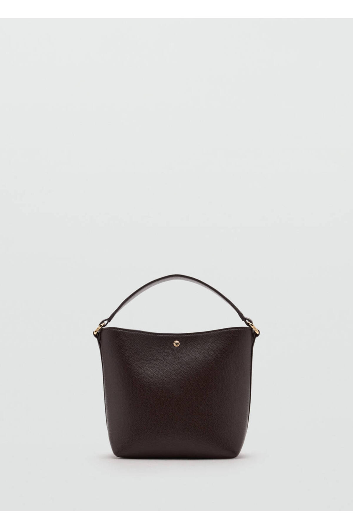 MANGO Woman Deri görünümlü bucket çanta görsel 2