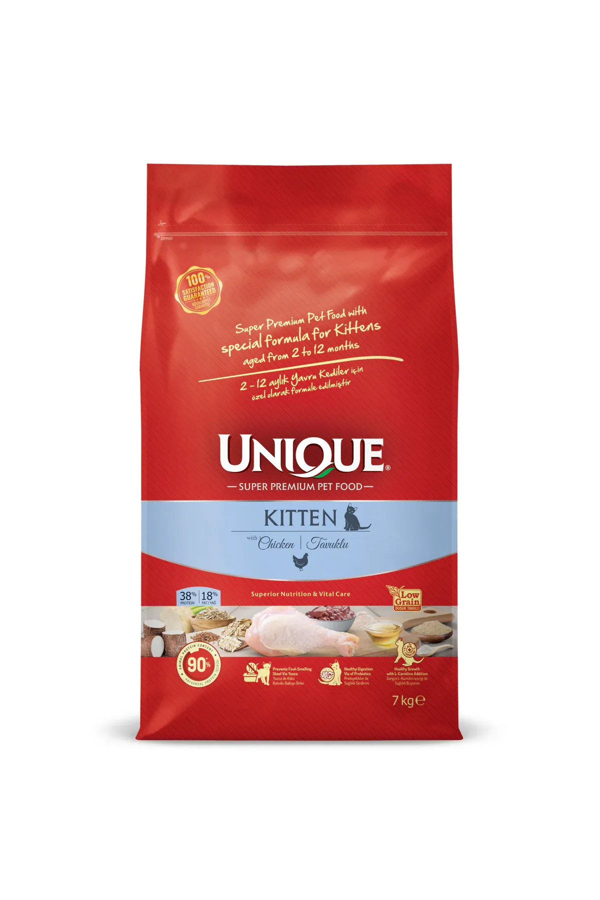 Unique Yavru Kedi Maması Tavuklu 7 kg