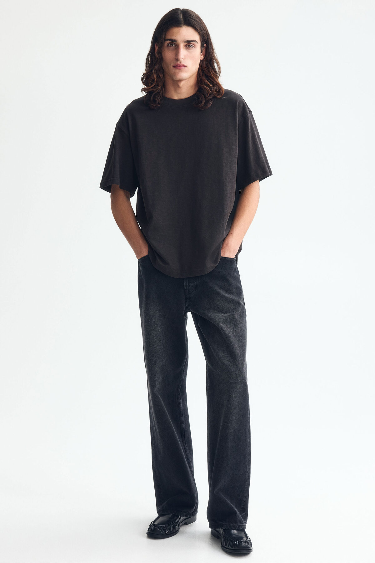 تی‌شرت نخی طرح Relaxed Fit اچ اند ام تی شرت H&M