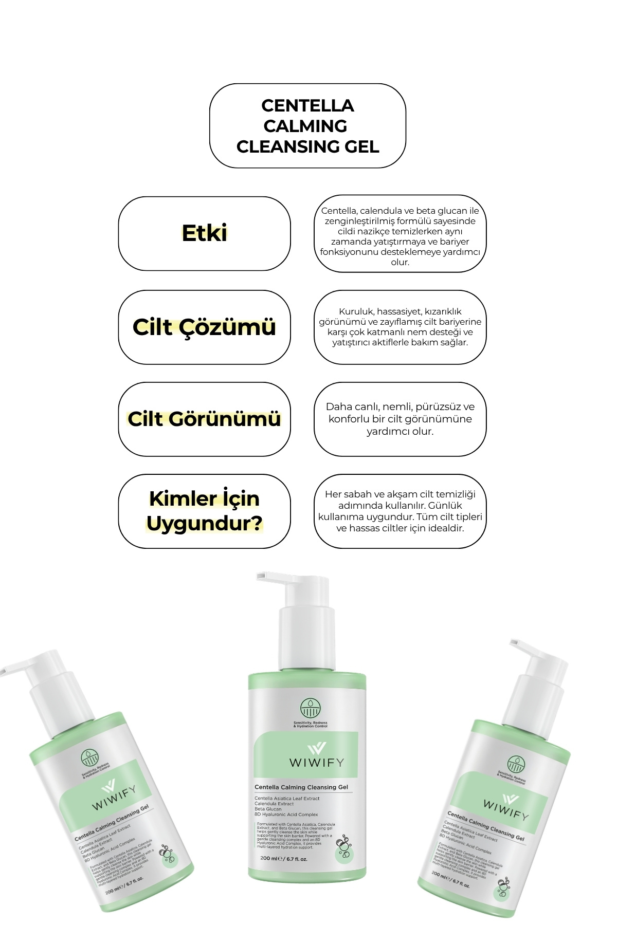 Centella Calming Yüz Yıkama Jeli Hassasiyet ve Kızarıklık Karşıtı, Yatıştırıcı, Nemlendirici Etkili — 123 — تصویر 5 از 6