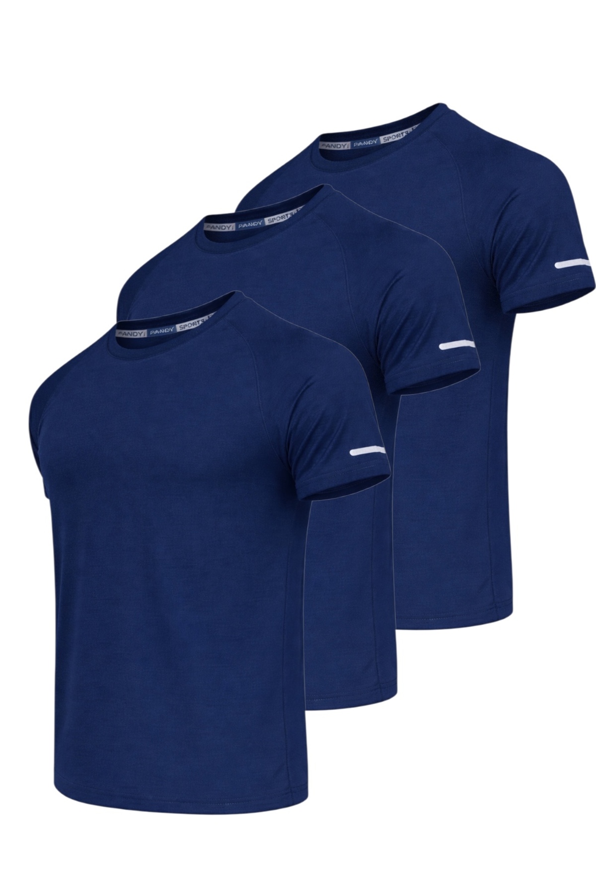 3-Piece Athletic Technical Sports T-shirt with Fast Drying Feature