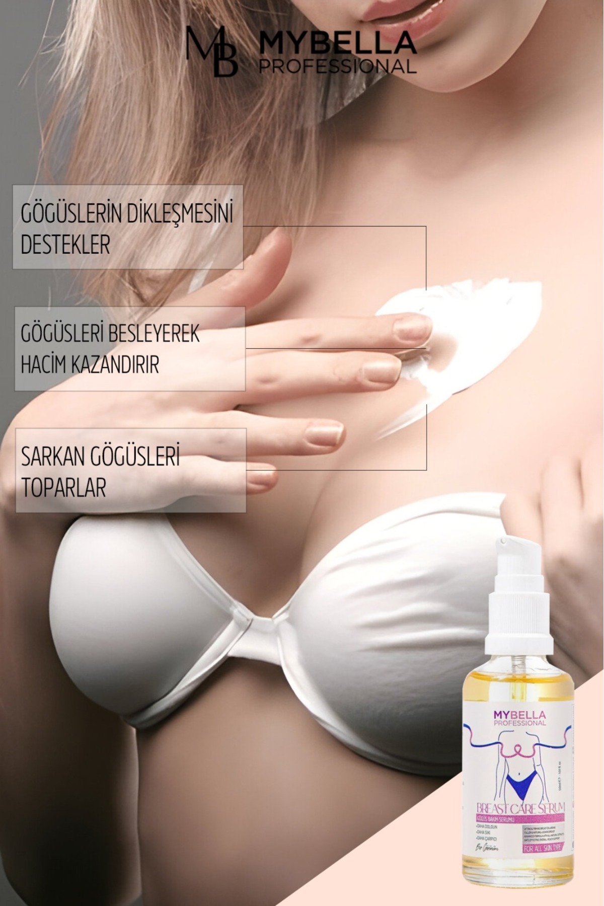 Gögüs büyütmeye yardımcı serum — bakım krem — تصویر 2 از 2