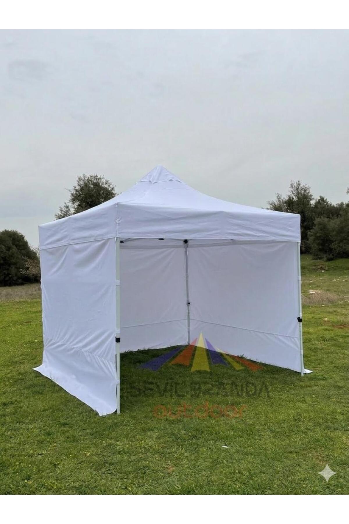 SEVİLBRANDA 3X3 GAZEBO TENTE 3 DUVAR KUMAŞLI