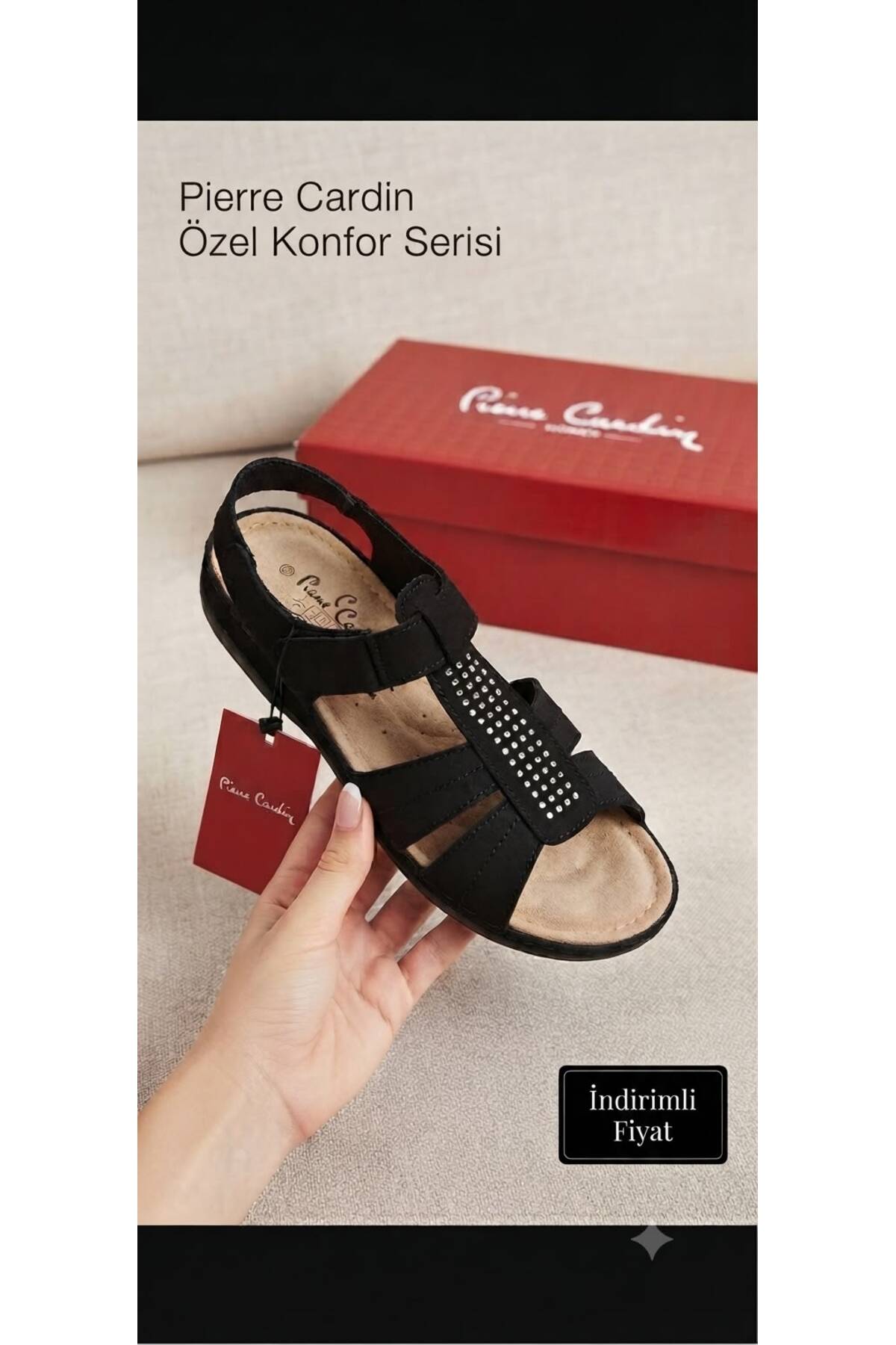 1_org_zoom صندل Pierre Cardin پیر کاردین زنانه ارتوپدی سبک Comfort Sole اورجینال - تصویر 1