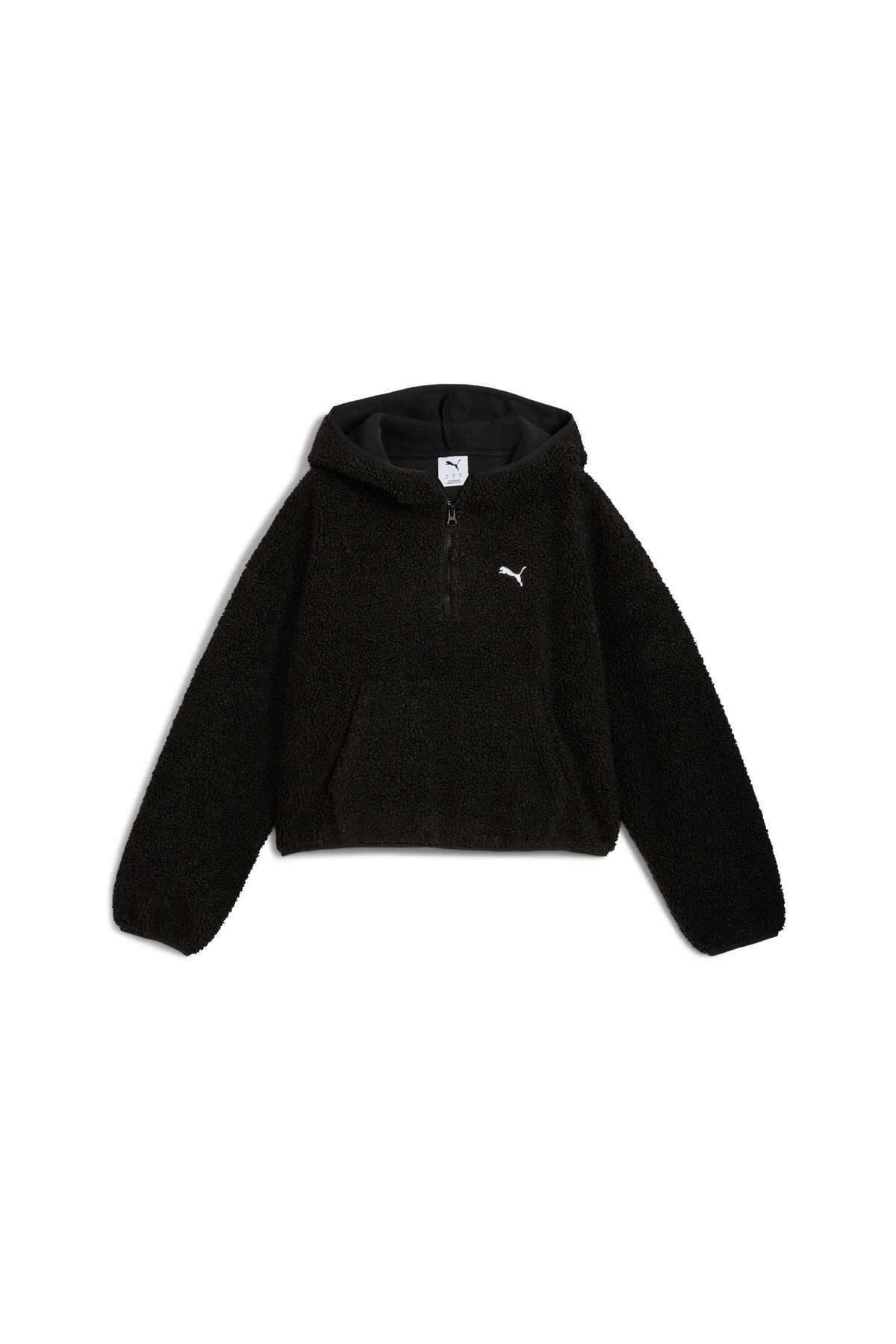 Puma Wardrobe ESSENTIALS Kadın Geniş Kesim Kapüşonlu Polar SWEATSHIRT
