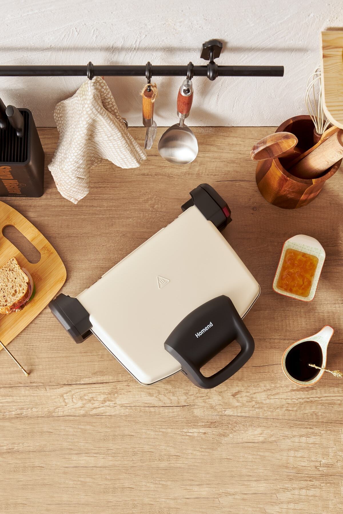 Empressco Krem Renkli Çok Fonksiyonlu Ekmekli Tost Makinesi, Pratik Kullanım