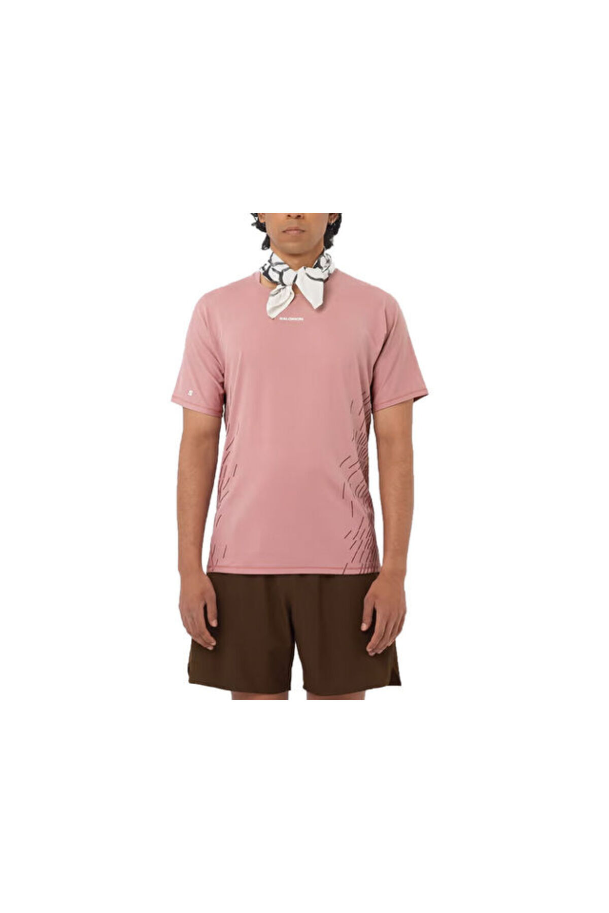 تاپ ورزشی مردانه SENSE AERO GRAPHIC LC2751100 صورتی سالومون زیرپیراهن ورزشی Salomon