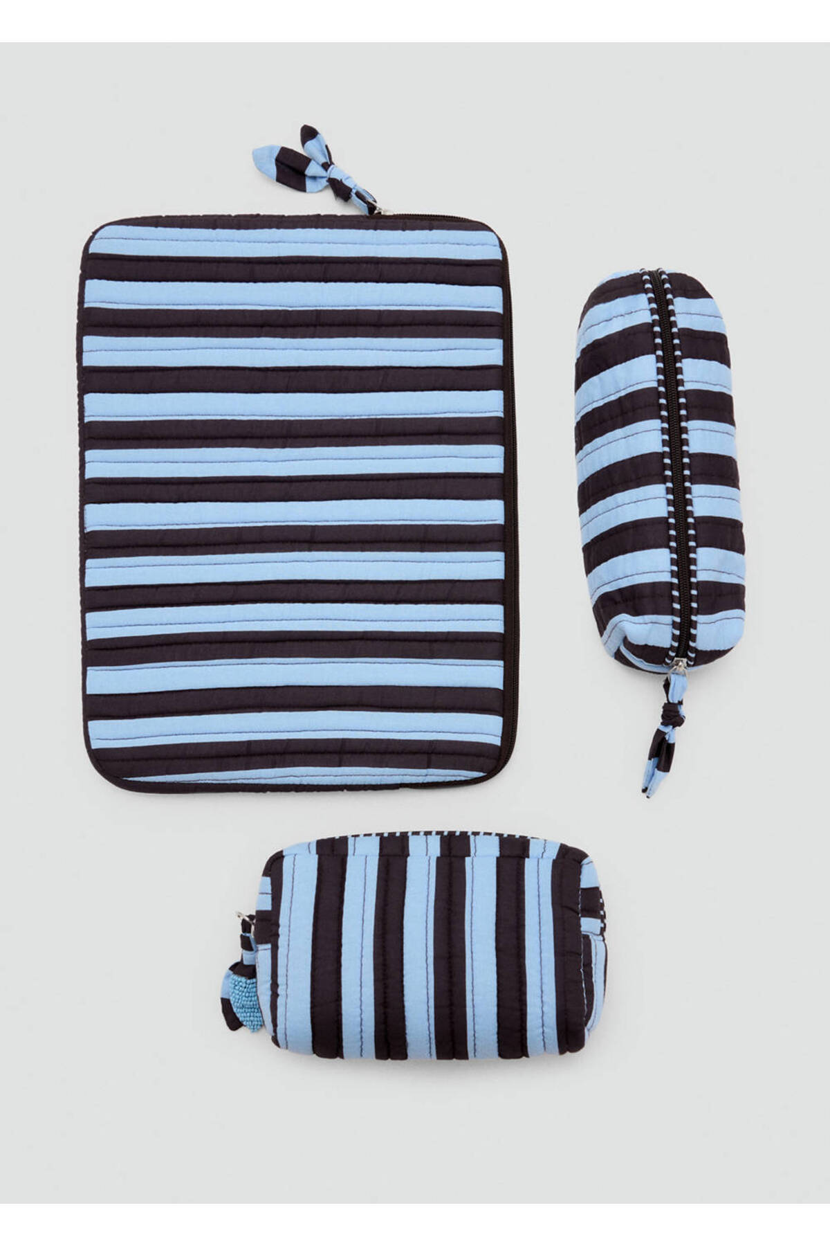 Mango Teen Padded striped cotton case görsel 4