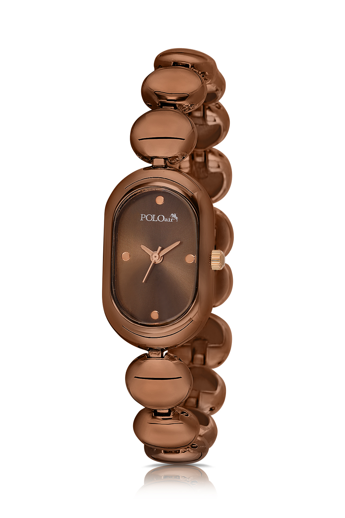 Poloair Oval Kasa Kadın Kol Saati Coffee Renk PL-1596B5x görsel 3