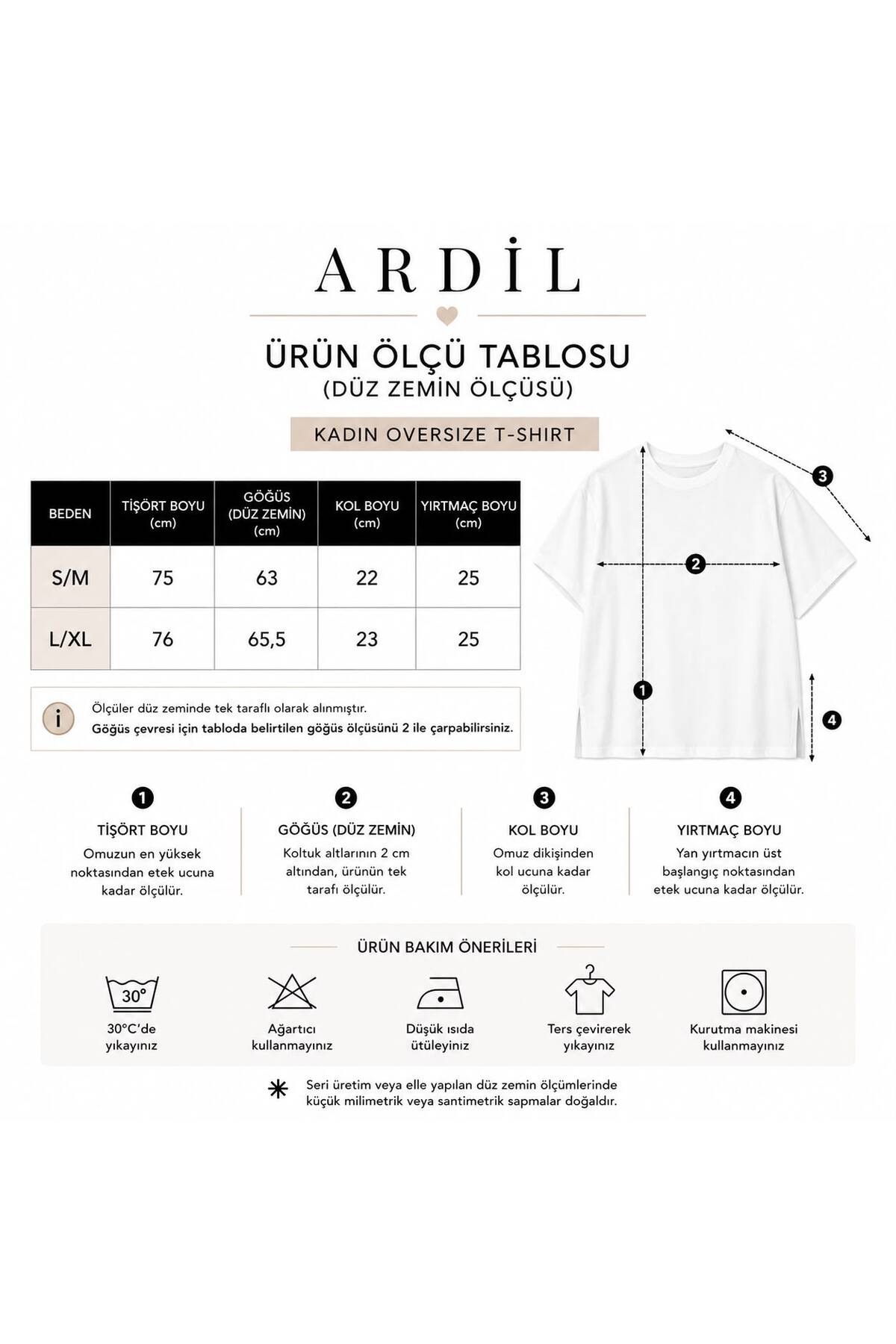ARDİL TASARIM ATÖLYESİ Kadın %100 Pamuk Yırtmaçlı Yuvarlak Yakalı T-shirt görsel 4