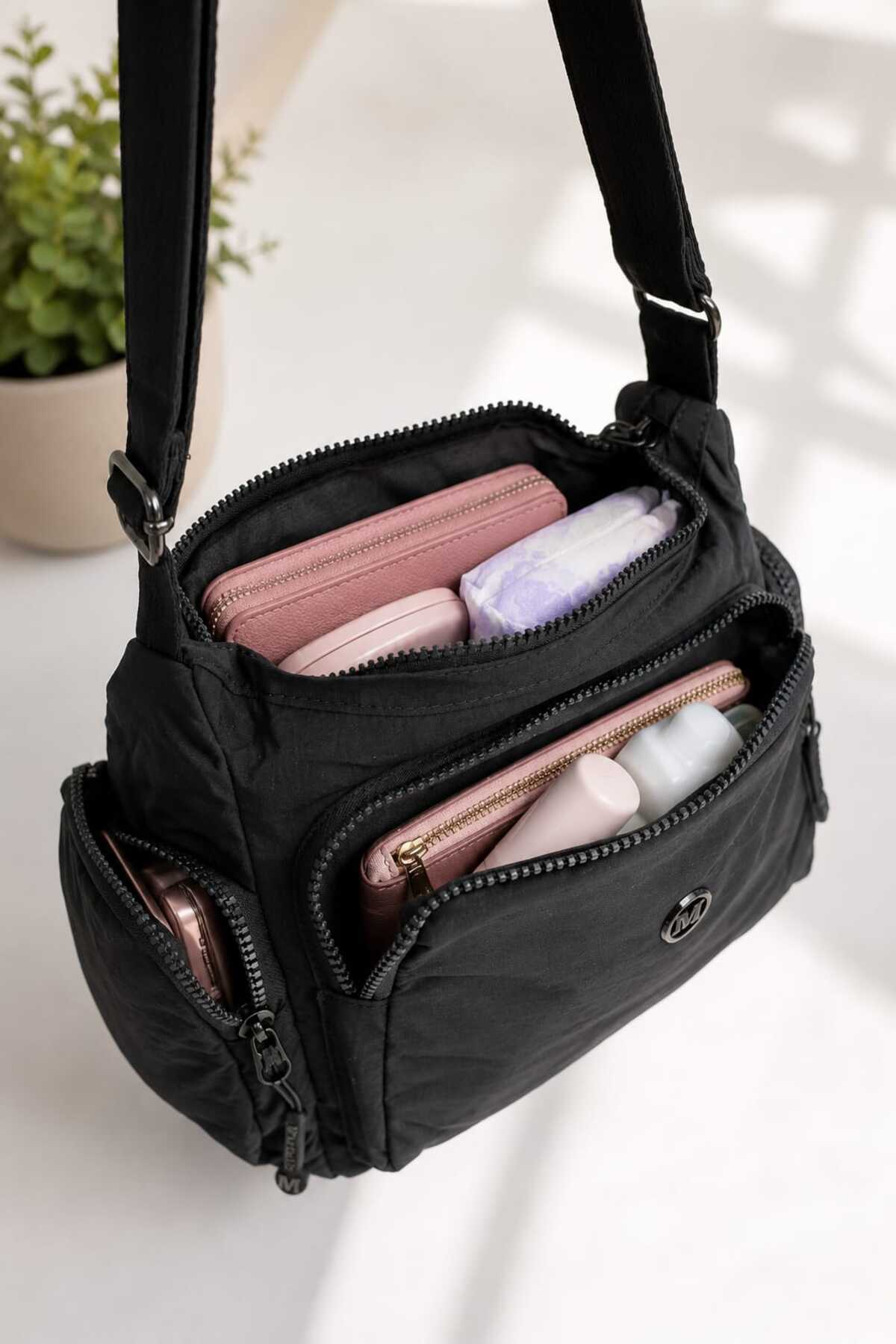 Vona Bags Martella Kipling Kumaş Postacı Çanta M17 görsel 4
