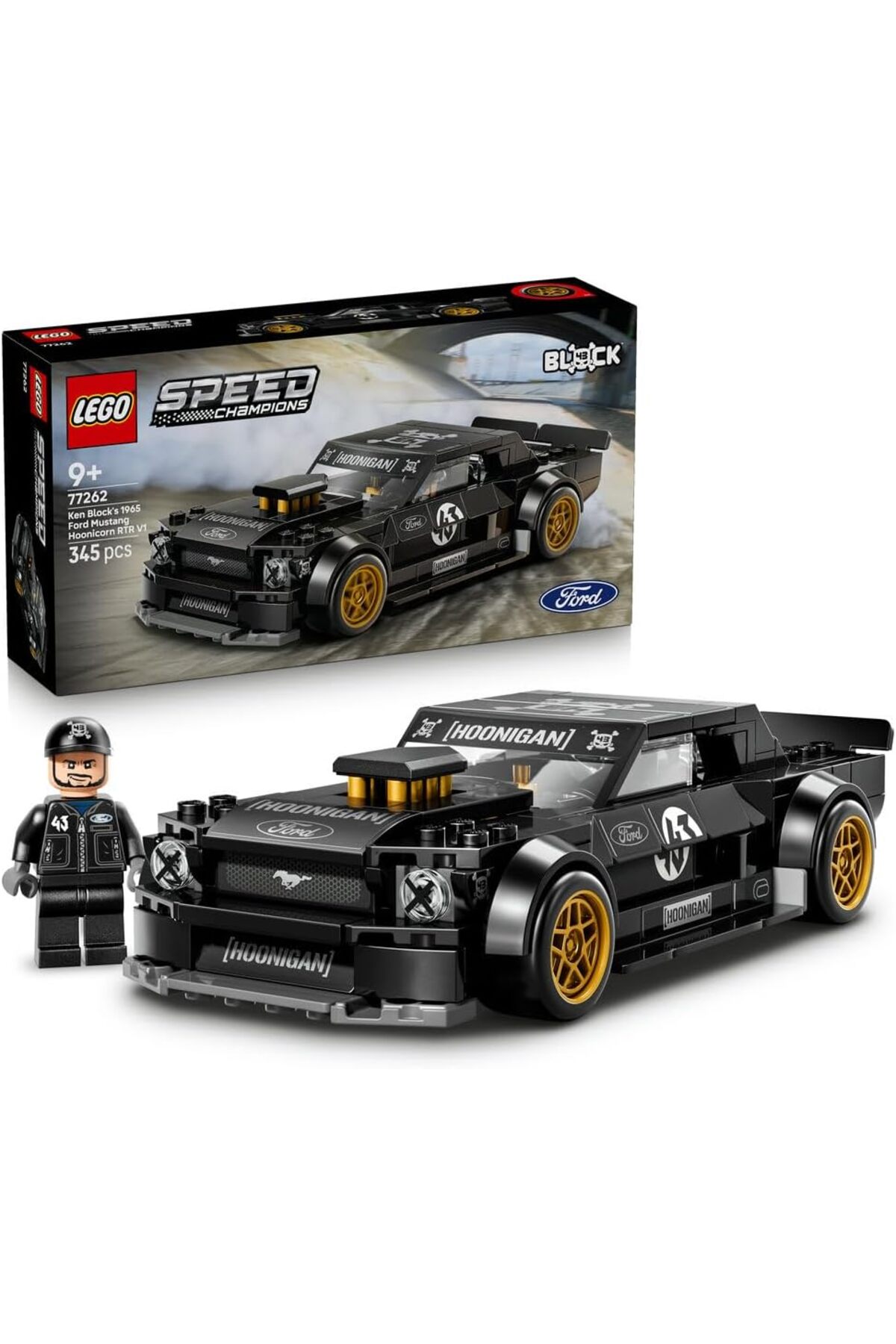 LEGO Speed Champions Ken Block's '65 Ford Mustang Hoonicorn V1, 345 Pieces
