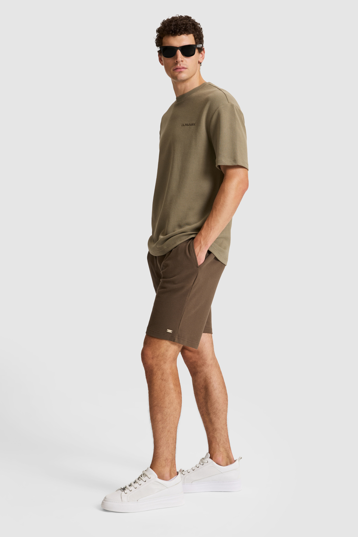 U.S. Polo Assn. Erkek Kahverengi Örme Şort 50327179-VR029 görsel 3