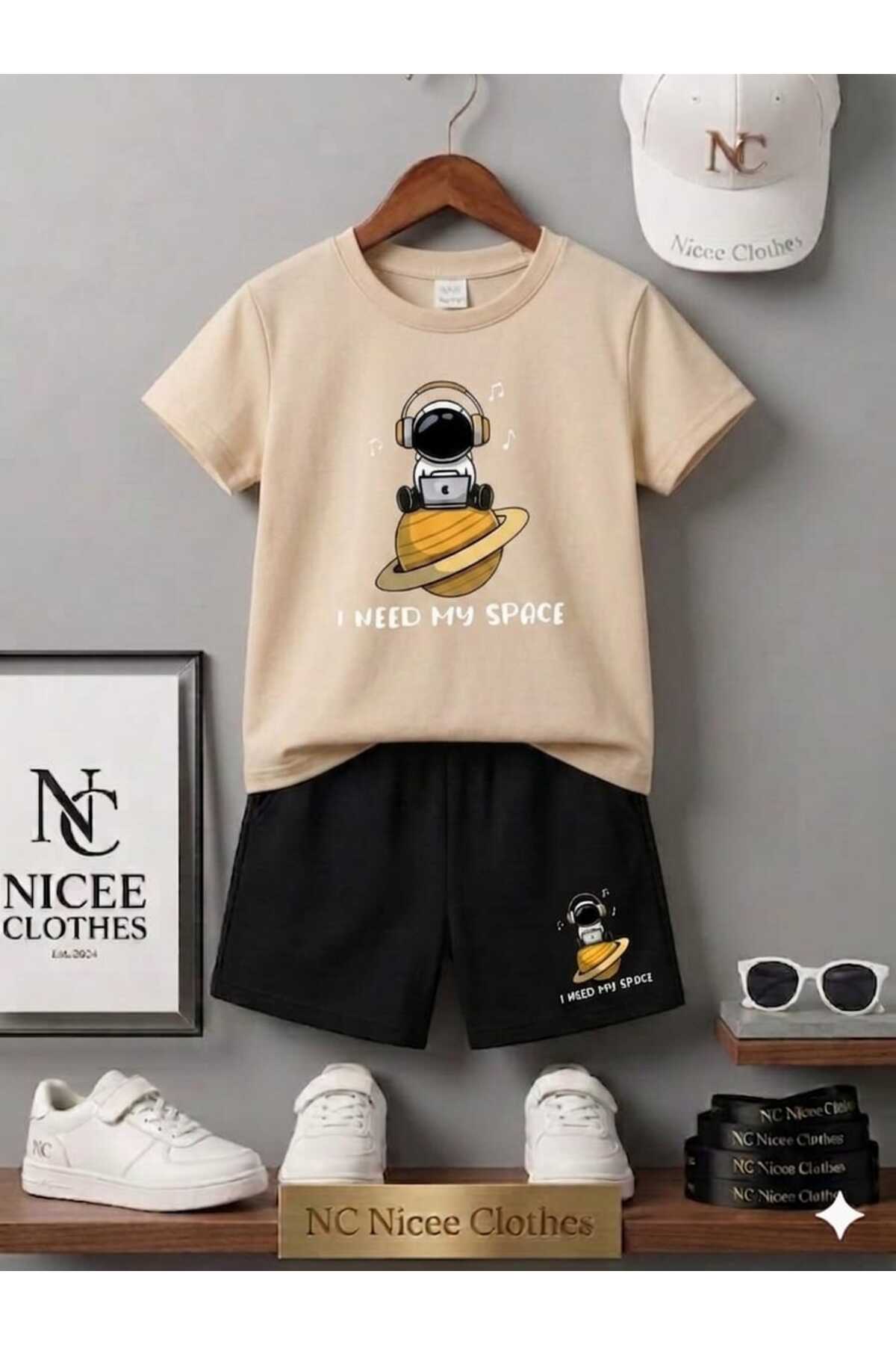 Leto Lykia Summer Children's T-Shirt Shorts Unisex (Printed with Space Motives)