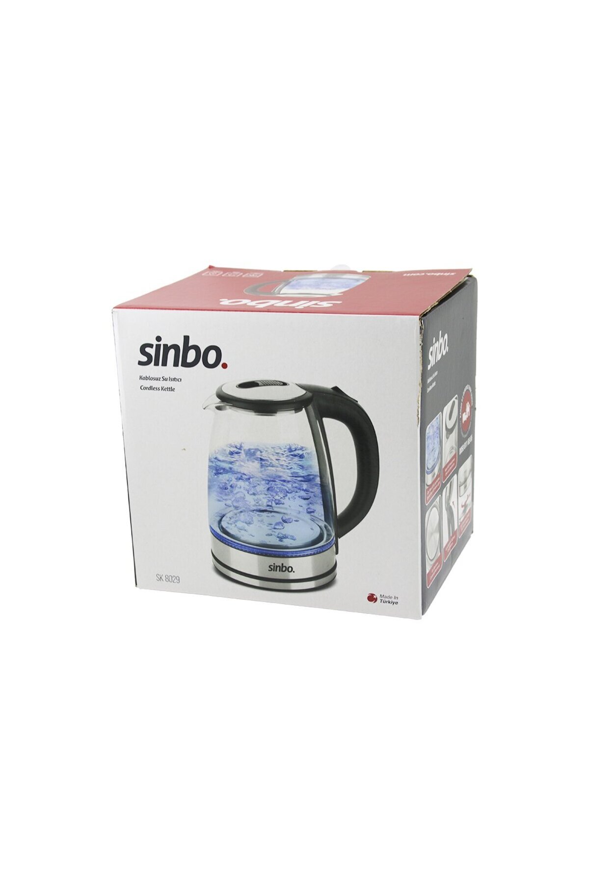 ZEYEM BUTİK TAKI CAM KETTLE SU ISITICISI 1.8LT GİZLİ REZİDANS 360° DÖNEBİLME ÖZELLİK 1850-2200W SK-8029
