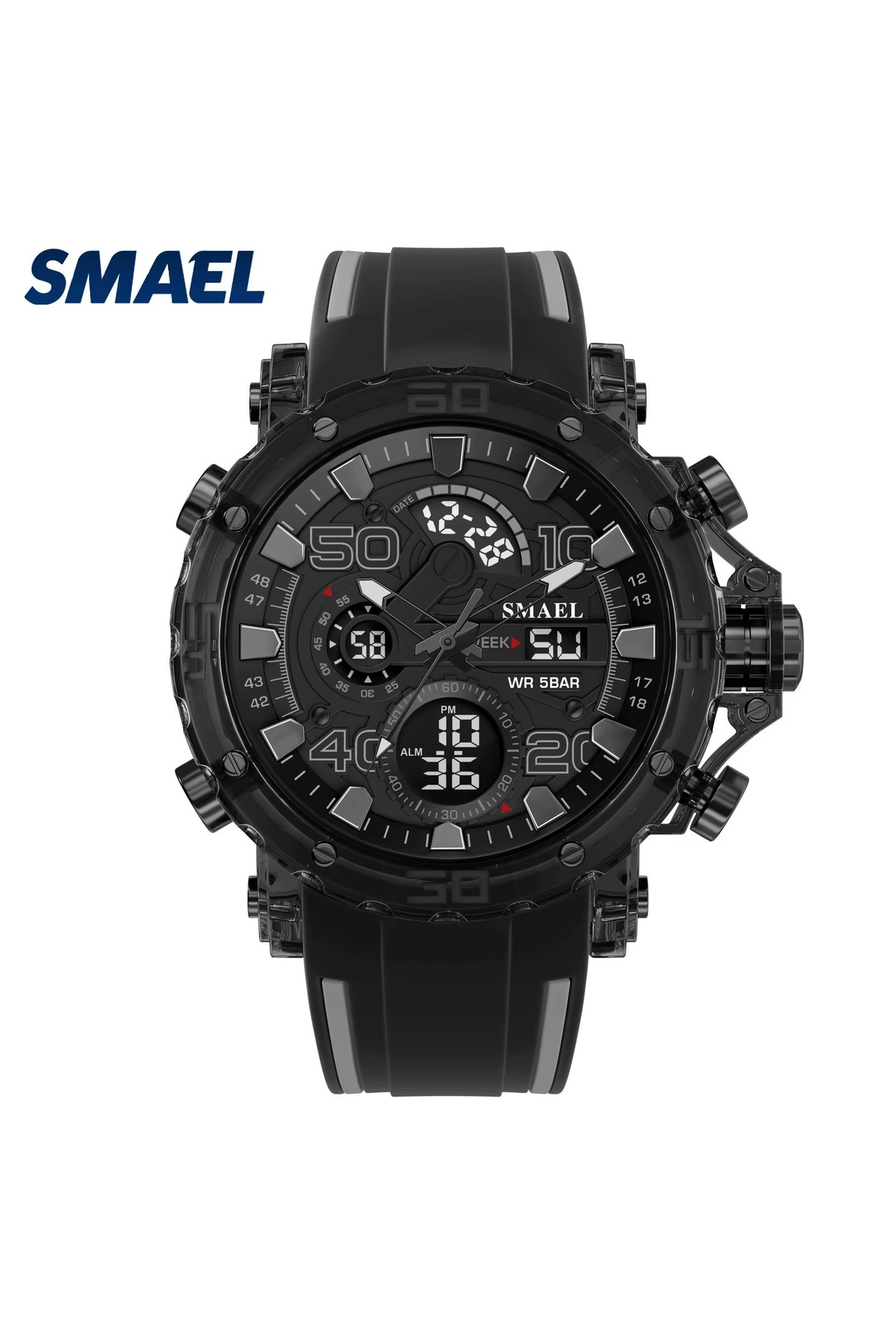 SMAEL 8136 Luxury Tasarım Spor Erkek Kol Saati görsel 3