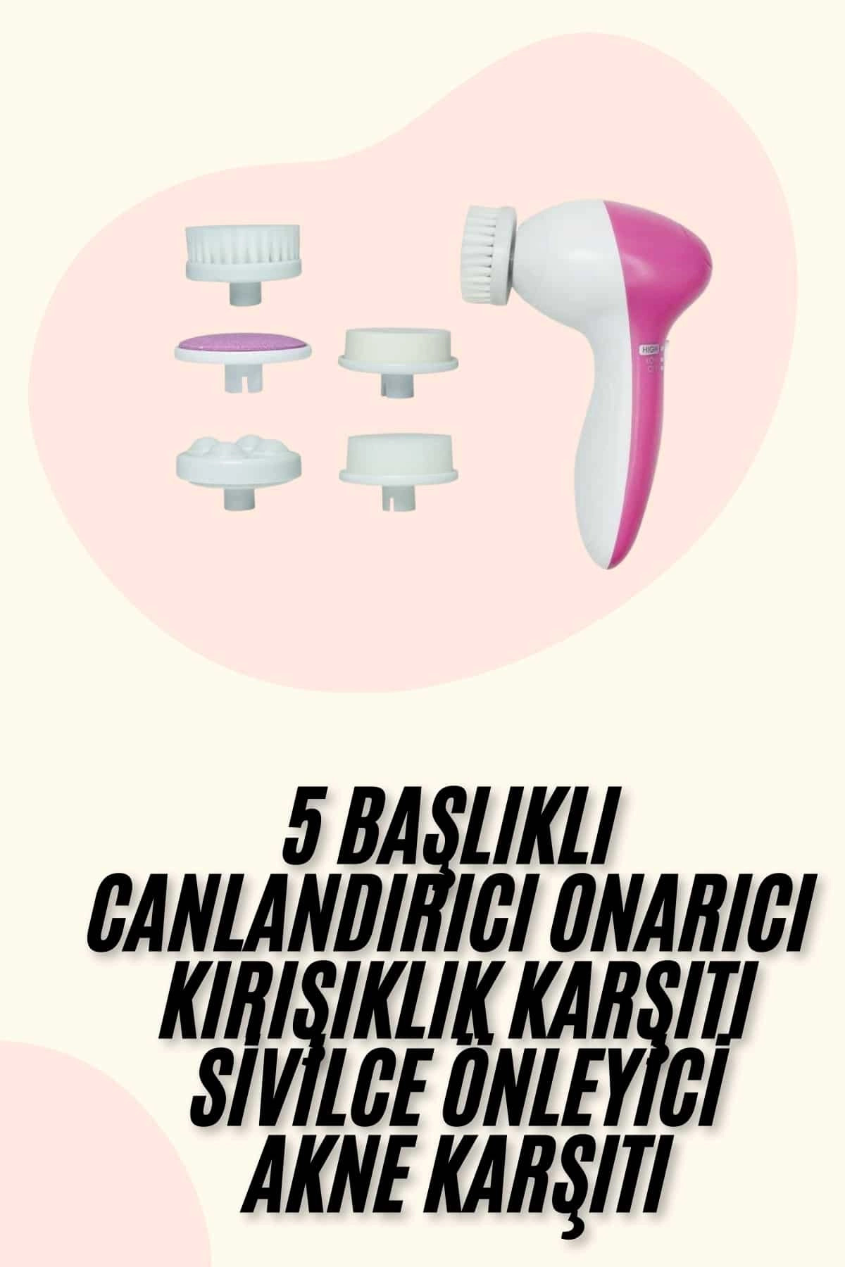 5 Başlıklı Titreşimli Cilt Temizleme Seti Canlandırıcı ve Onarıcı — PS20-SFKUCZZZ5N1TEMZLEMEEEE2 — تصویر 2 از 5