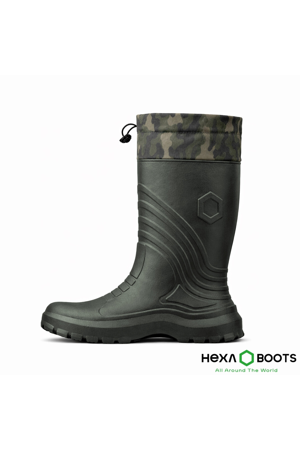 Genel Markalar Ultra Hafif EVA Uzun Avcı Çizmesi - Haki - Konçlu - Hexa Boots görsel 3