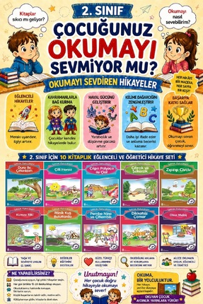 Ata Yayıncılık 2.Sınıf Okumayı Sevdiren 10 lu Hikaye Seti 4 (32 sayfa)