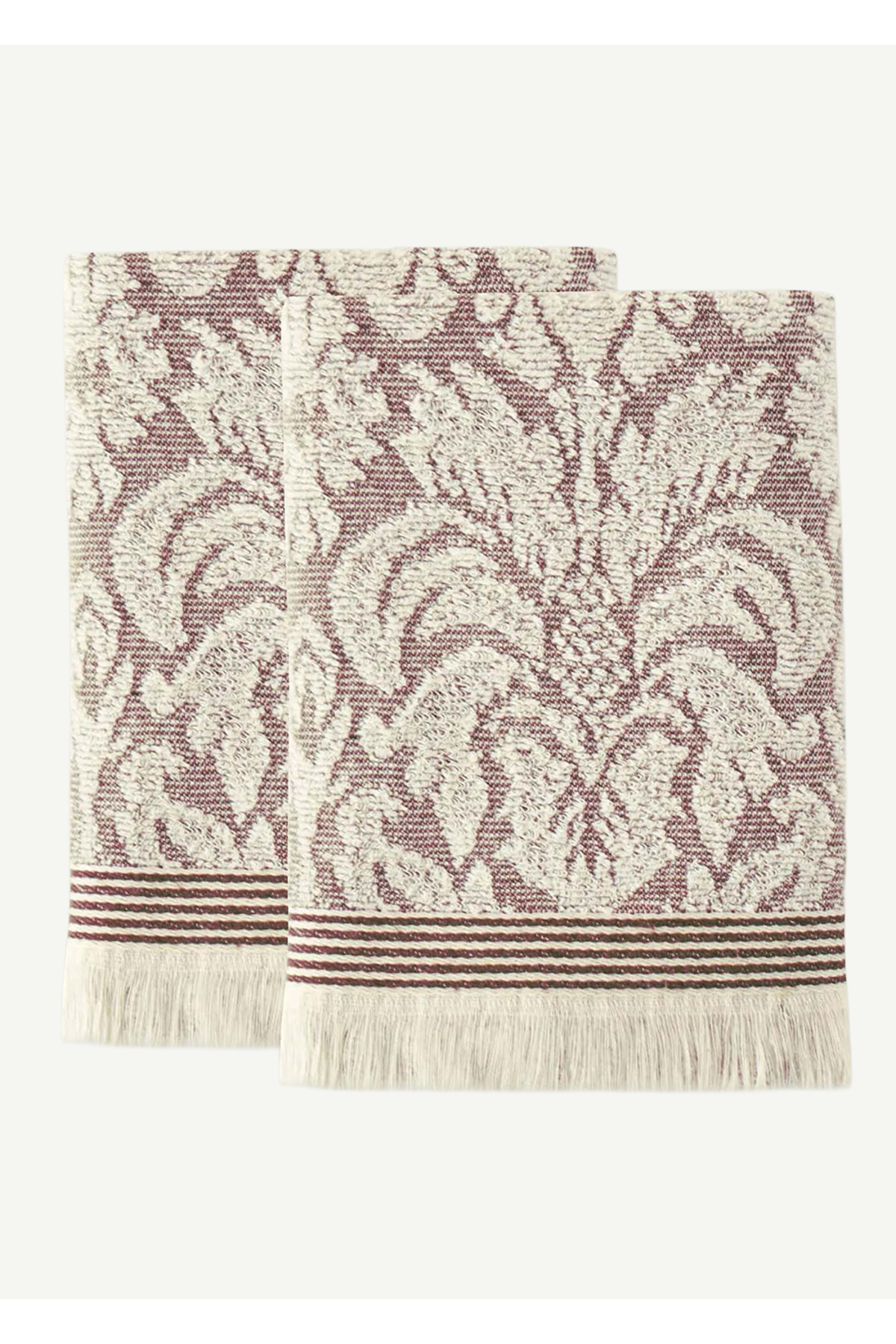 100% Cotton Colin Face Towel 2-Piece Damson (50x90 cm)