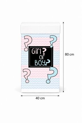 YUŞA PACK BEBEK CİNSİYETİ BELİRLEME KUTUSU 40x40x80 CM