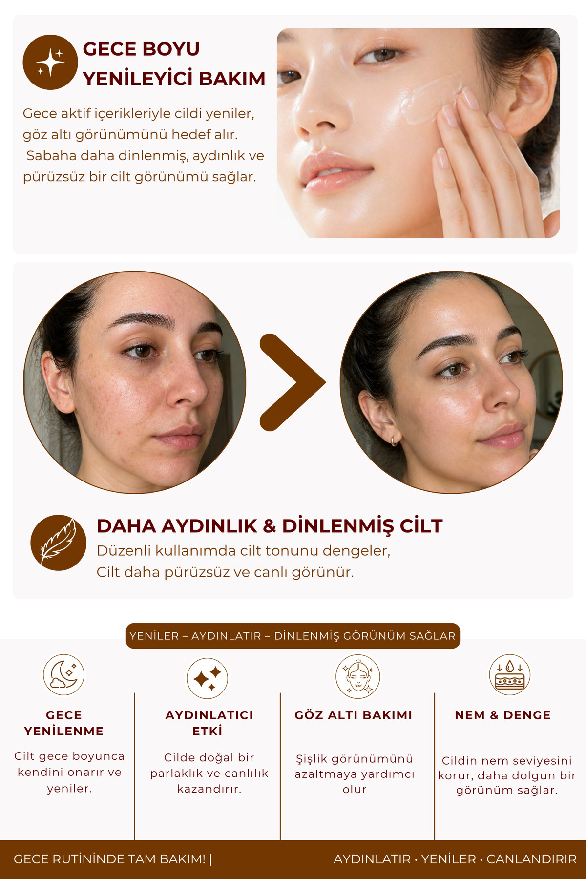 ست مراقبت شب | ماسک شب روشن کننده + سرم زیر چشم — ST00003 — تصویر 2 از 4