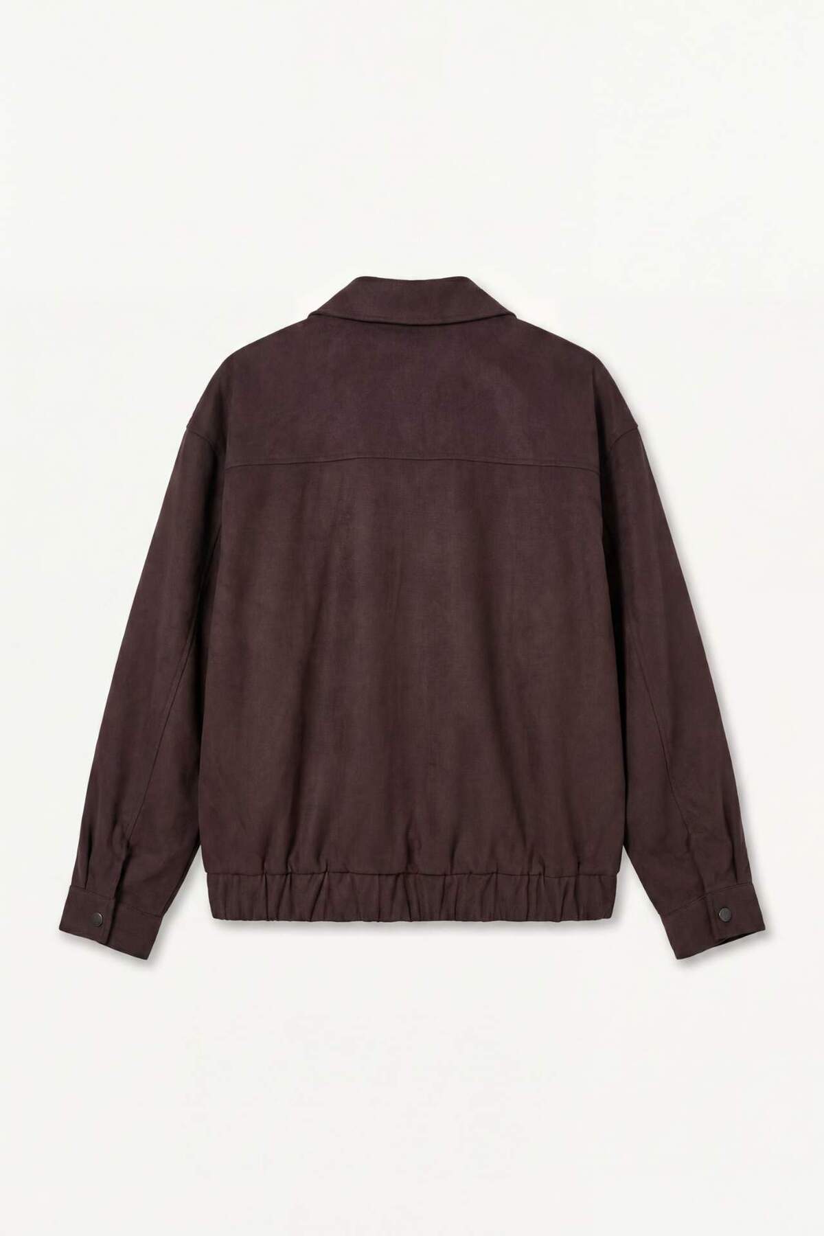 OverShirt Fit Gömlek Yaka Mont G5885AX26SP — قهوه‌ای — تصویر 8 از 8