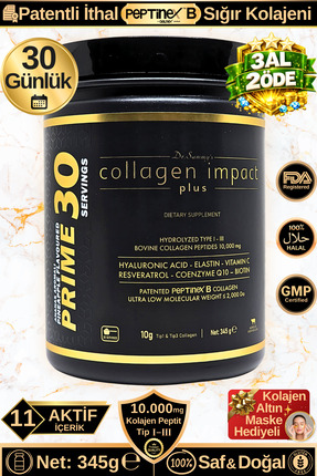 Dr.Sammy's Toz Kolajen Peptit 10.000 Mg Tip 1-3 Hidrolize Sığır Kolajeni | Pr...