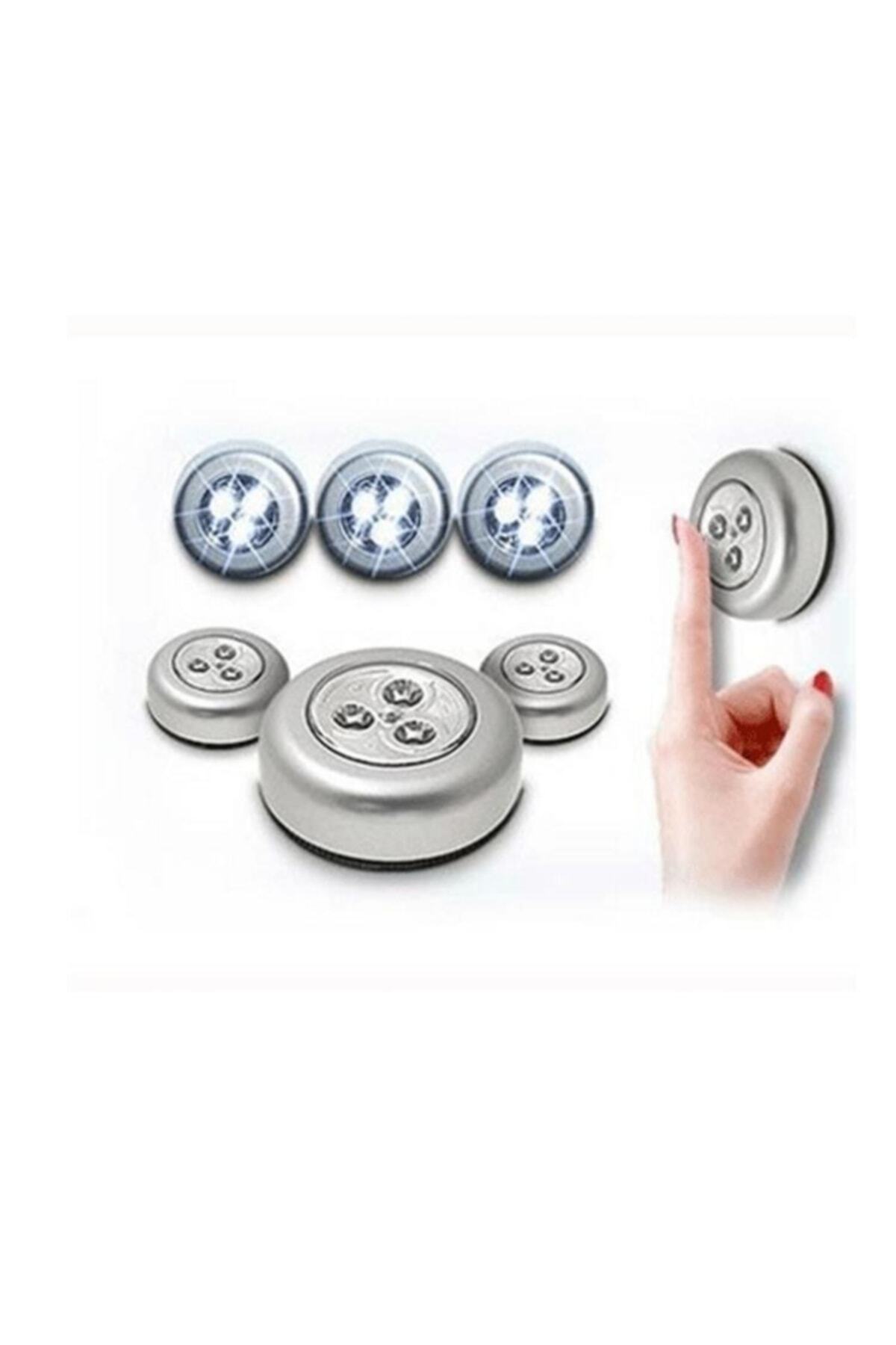 Battery Powered Wireless Spot Lamp Lighting Led Light Stairs Cabinet Under Shelf Lighting 3pcs